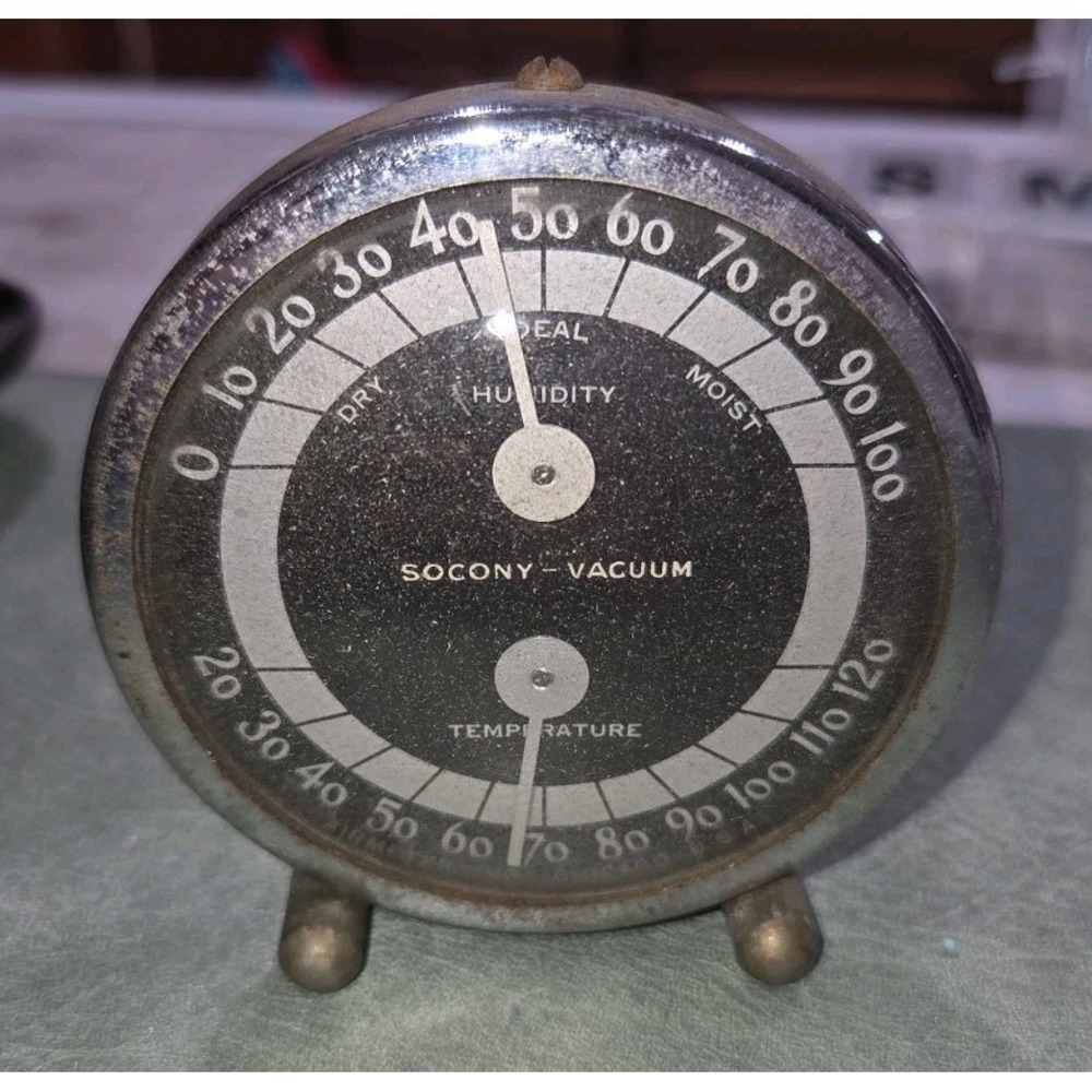 Temperature/ Humidity Dial Socony-Vacuum